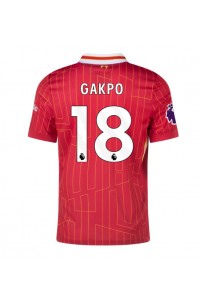 Liverpool Cody Gakpo #18 Jalkapallovaatteet Kotipaita 2024-25 Lyhythihainen